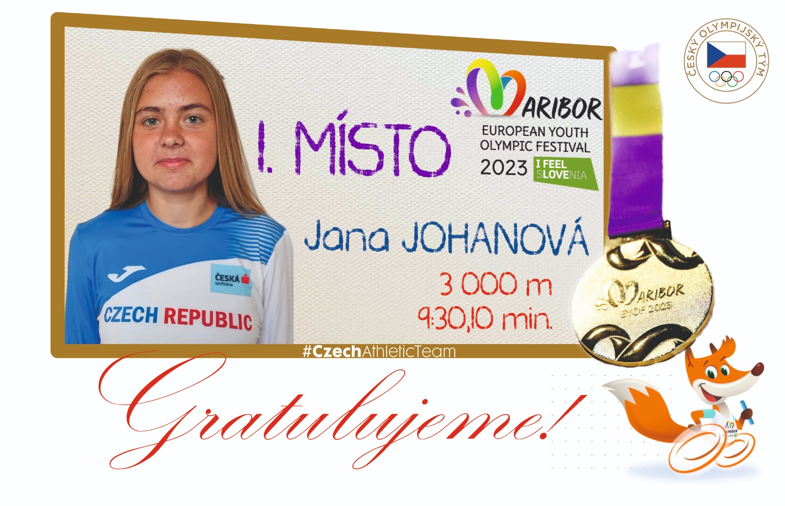 Jana gratulace EYOF Maribor